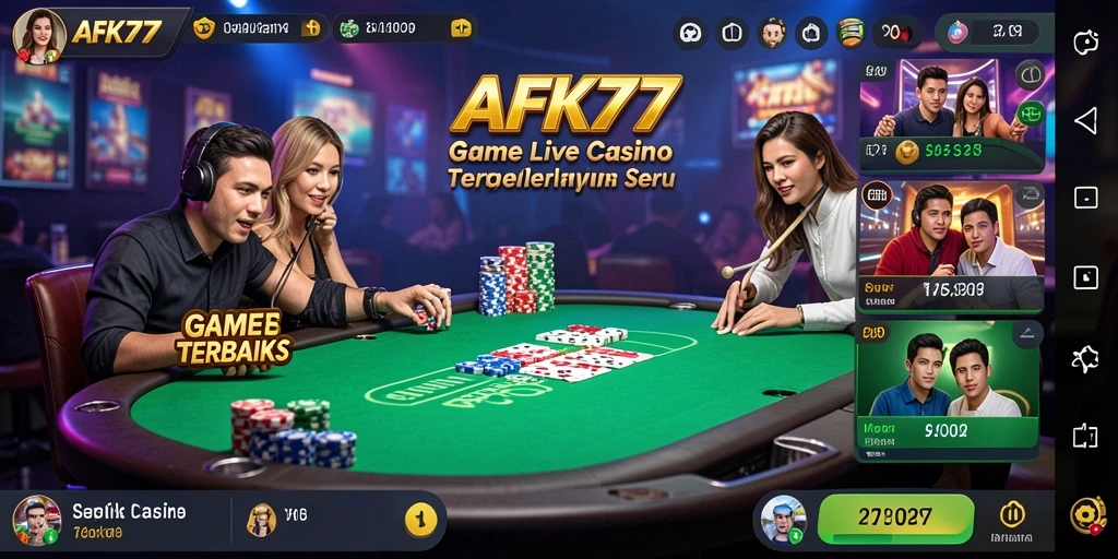 Tampilan gameplay Live Casino yang menarik dan interaktif.