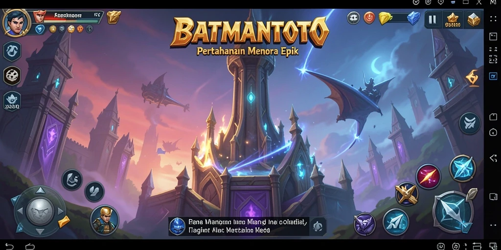 Tampilan menarik dari gameplay Tower Defense di BATMANTOTO.
