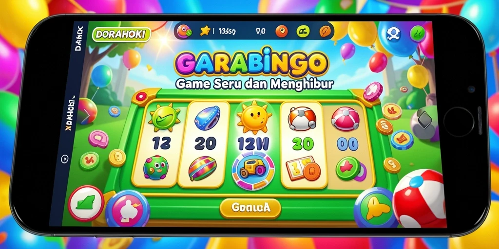 Tangkapan layar utama DORAHOKI menampilkan gameplay Bingo yang menyenangkan.