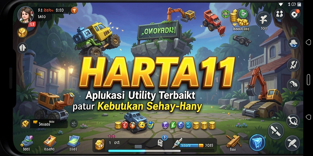 Tangkapan layar HARTA11 menunjukkan antarmuka aplikasi Utility yang bersih dan fungsional.