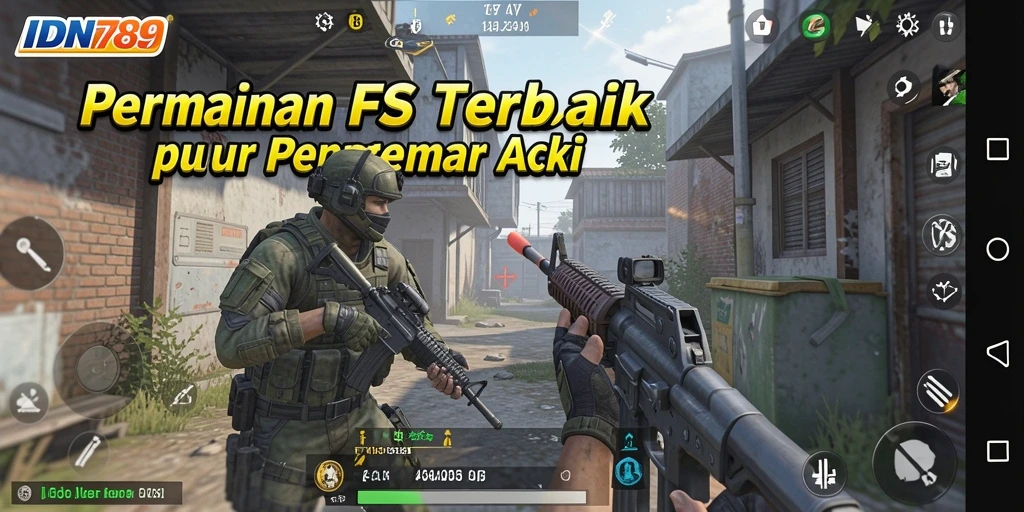 Screenshot gameplay dari IDN789 menunjukkan aksi pertempuran yang mendebarkan.