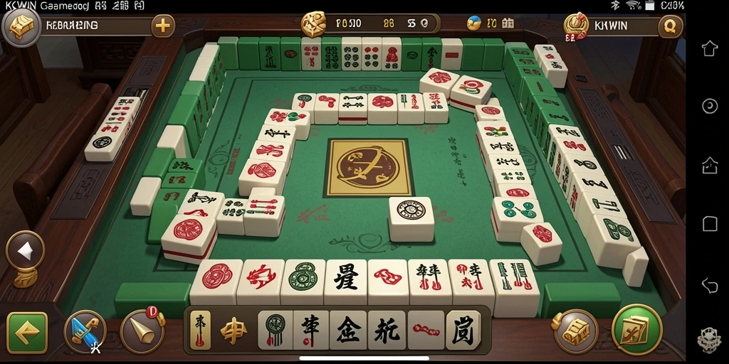 Tampilan gameplay <strong>KKWIN</strong> dengan keseruan di setiap level Mahjong.