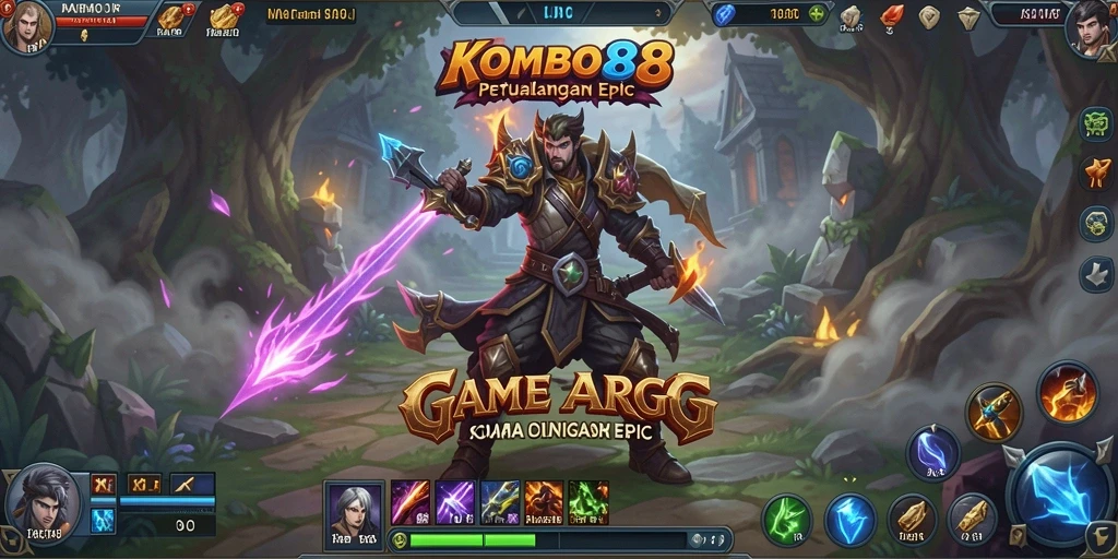 Tampilan gameplay epik saat berpetualang di KOMBO88.