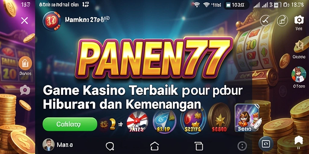 Screenshot gameplay PANEN77 yang penuh warna dan interaktif.