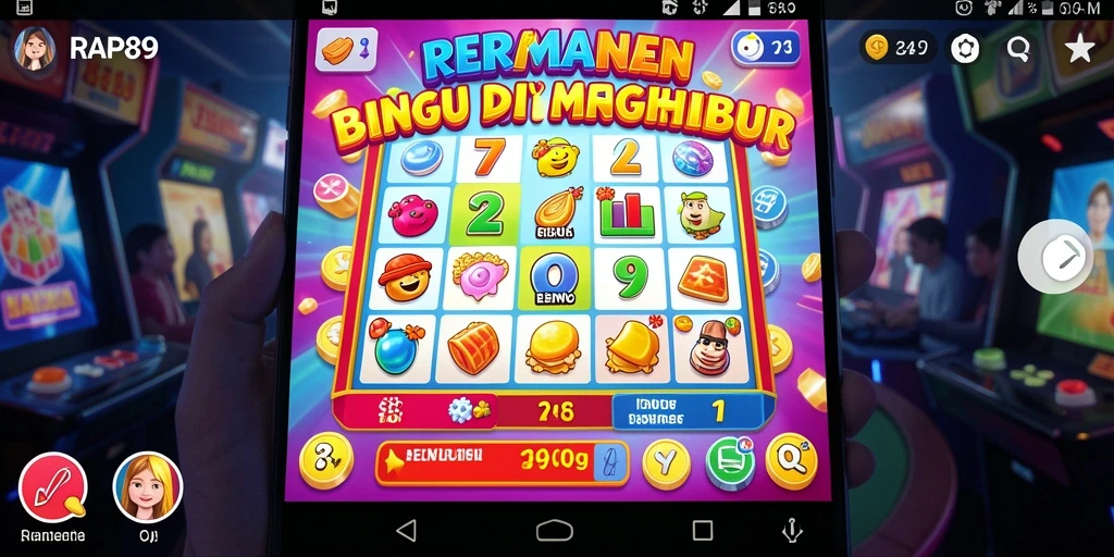 Screenshot gameplay RAP89 menampilkan suasana seru bermain Bingo.