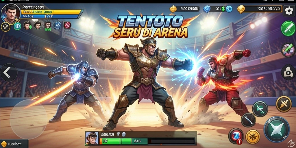 Gameplay TENTOTO yang mengesankan dalam pertarungan Fighting.
